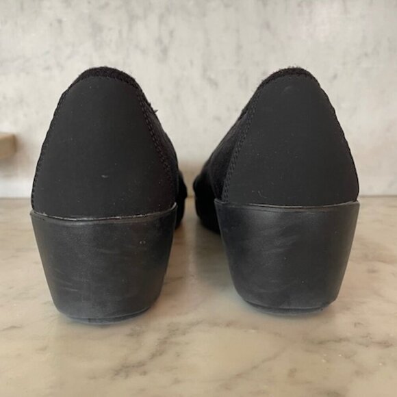 CROCS Busy Day Cual Comfort Leopard Print Black Wedge W10 - Picture 10 of 15